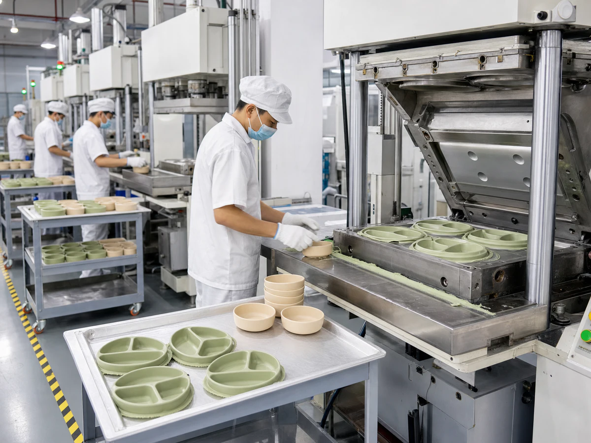 Compression Molding for food-grade silicone tableware
