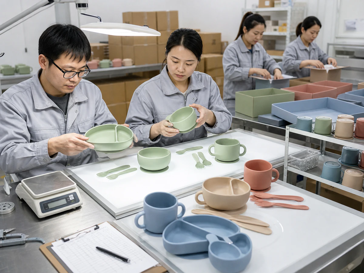 Quality Inspection & Packing for food-grade silicone tableware