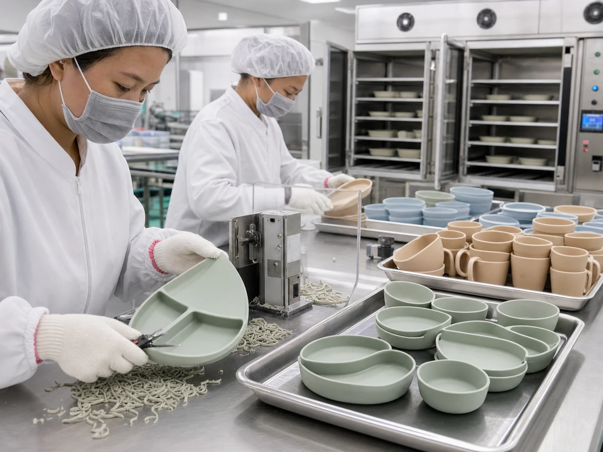 Trimming & Post-Cure for food-grade silicone tableware