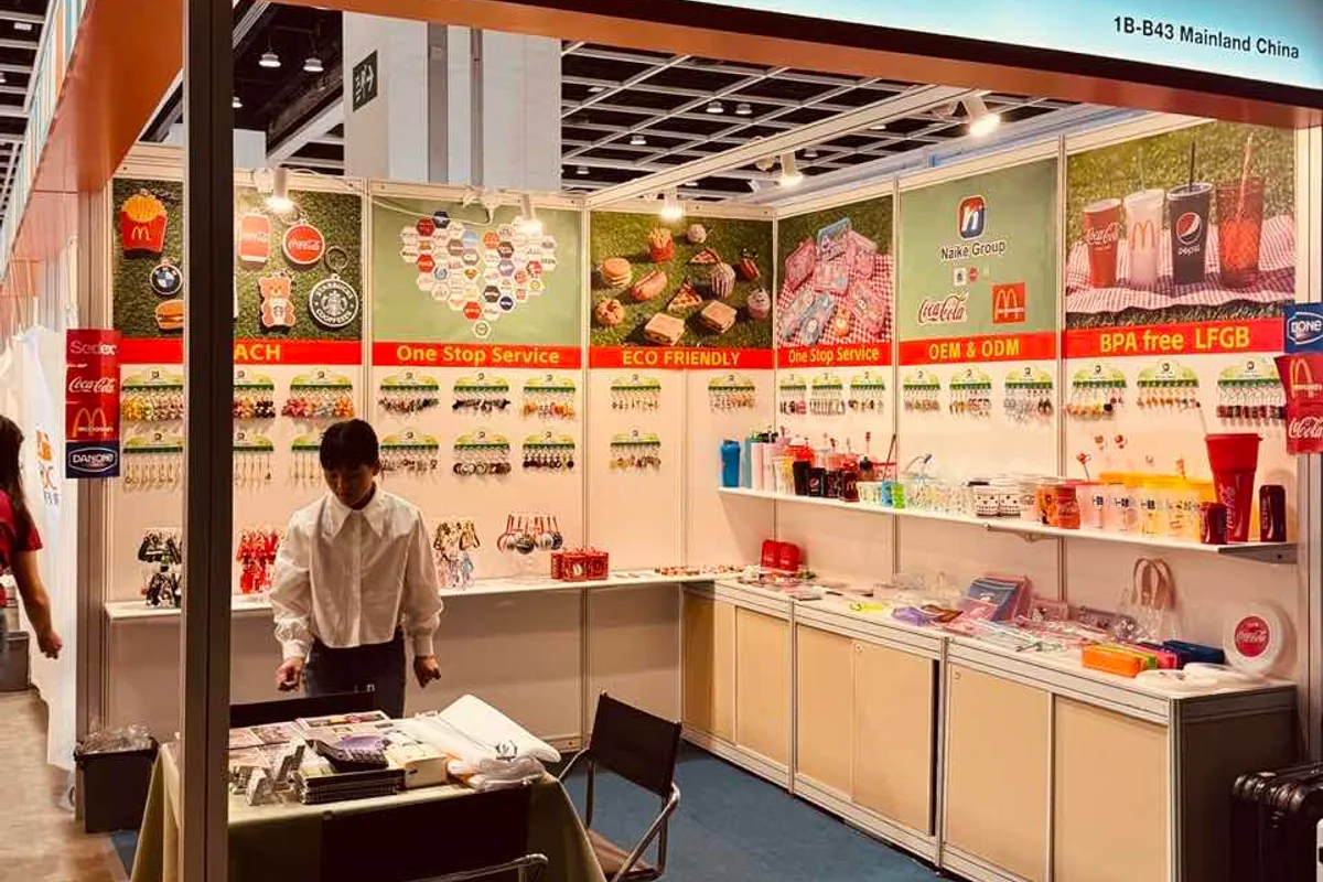 Naike exhibition display presenting a broad range of silicone products