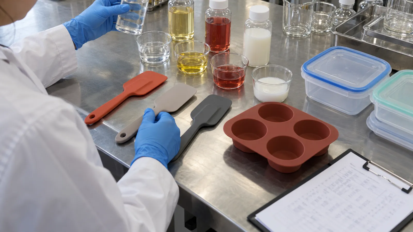 Illustrative food simulant selection and intended-use mapping for silicone migration testing