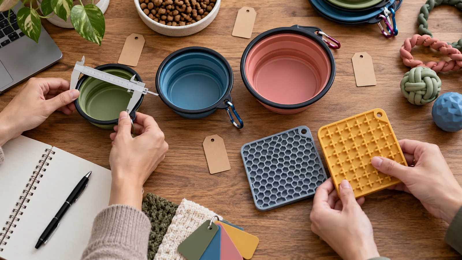 Illustrative buyer review of silicone pet product size and function tiers Illustrative buyer review of silicone pet product size and function tiers