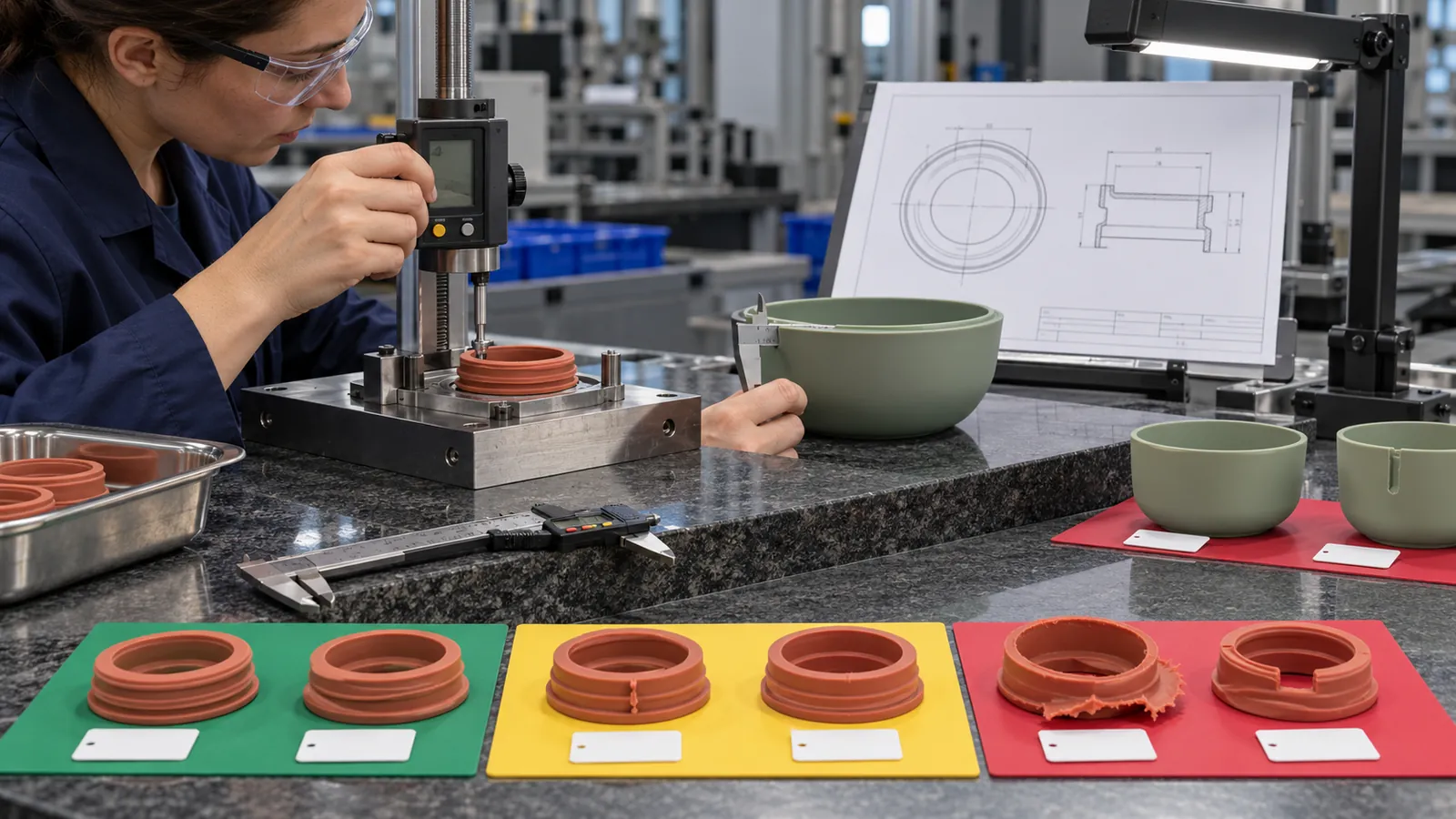 Custom Silicone Product Acceptance Criteria specification and drawing review