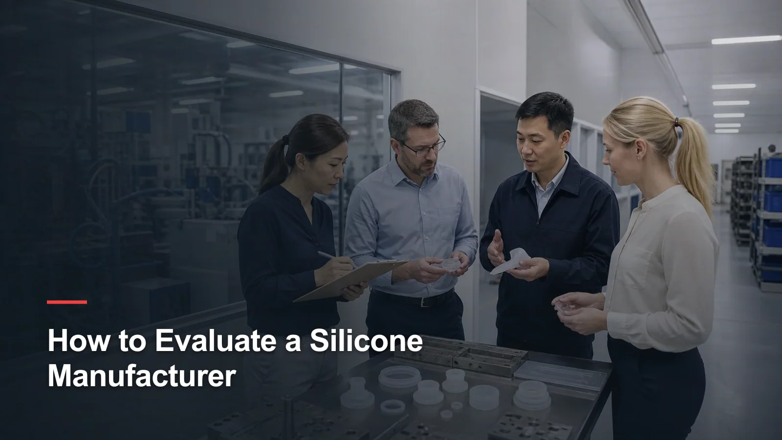 International procurement team conducting a structured silicone factory audit