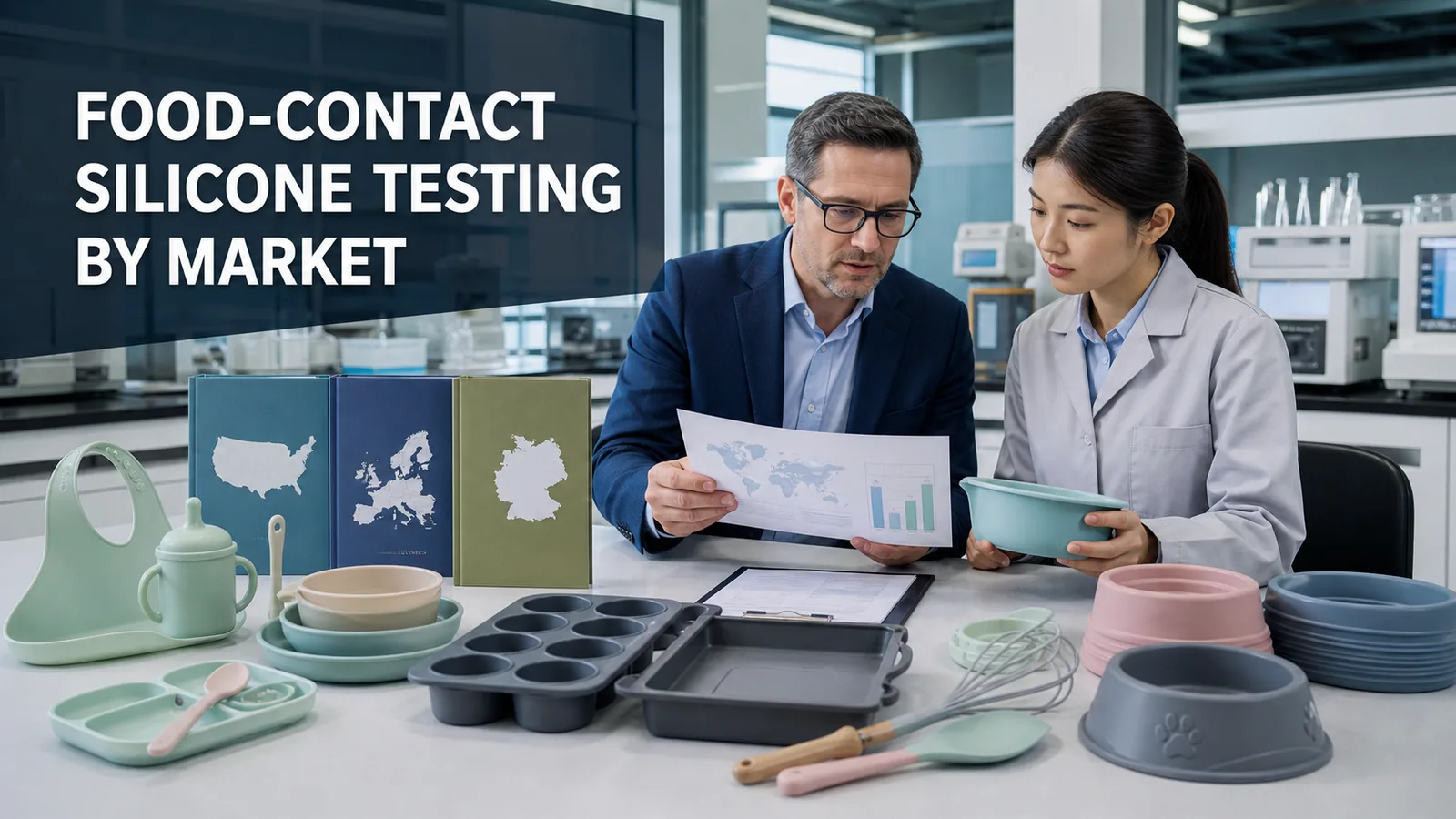 Which Food-Contact Silicone Tests Do Buyers Need by Market? visual guide for B2B silicone product buyers