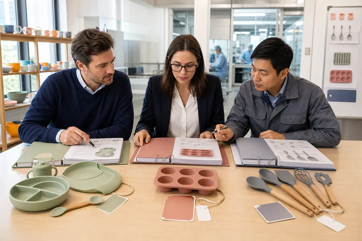 International buyers comparing market-specific silicone evidence files and finished product samples International buyers comparing market-specific silicone evidence files and finished product samples