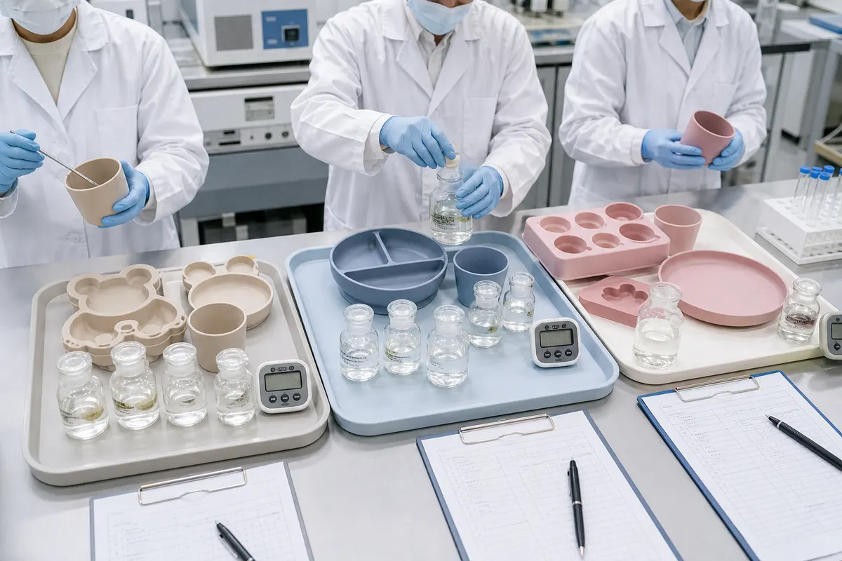 Market-specific migration testing conditions for finished food-contact silicone products Market-specific migration testing conditions for finished food-contact silicone products