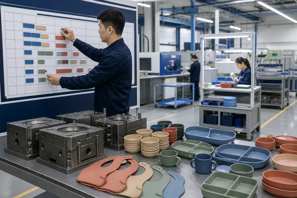 Silicone molding changeover and factory capacity sequence planning Silicone molding changeover and factory capacity sequence planning