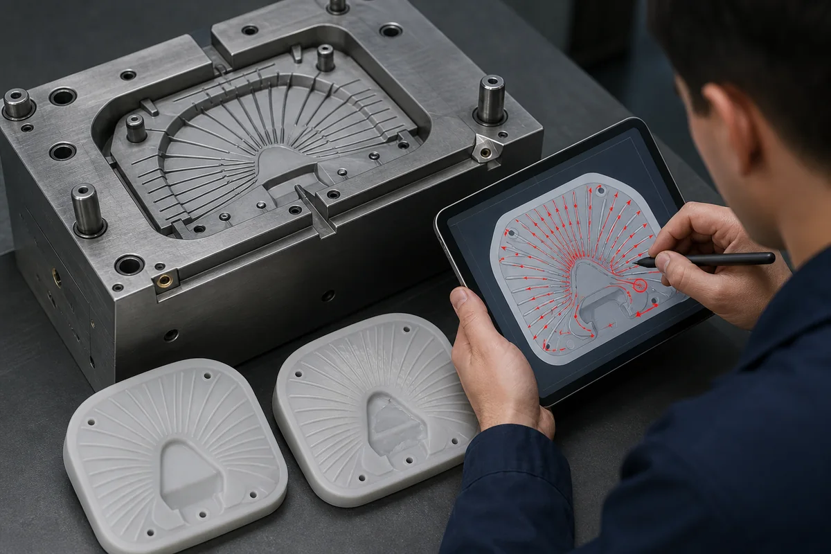 Silicone mold vent paths and trapped-air trial evidence reviewed at the tool Silicone mold vent paths and trapped-air trial evidence reviewed at the tool