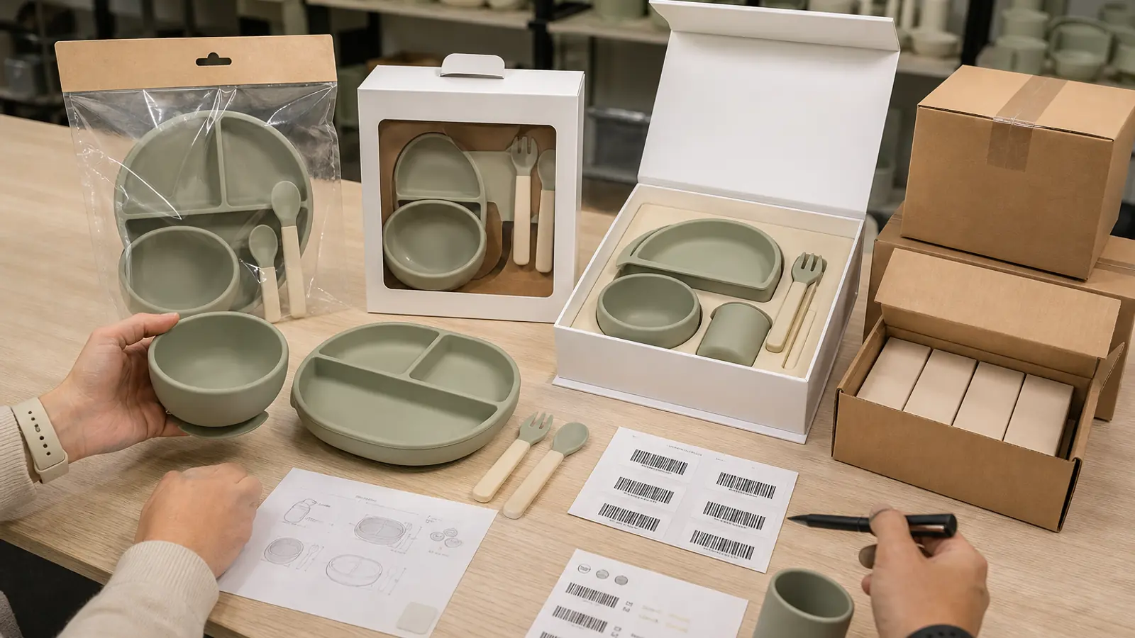 Private-label silicone packaging options compared during MOQ negotiation Private-label silicone packaging options compared during MOQ negotiation