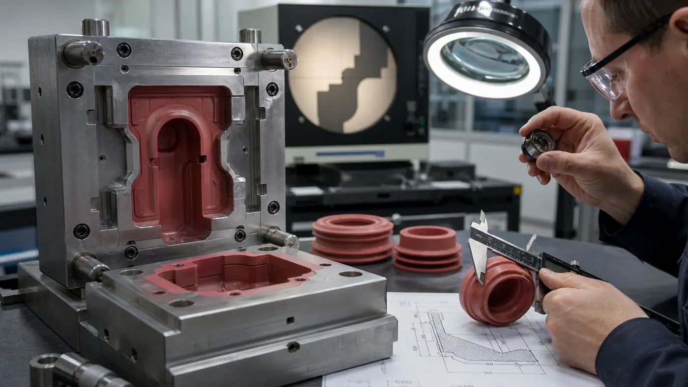 Silicone Bellows Parting-Line Mold