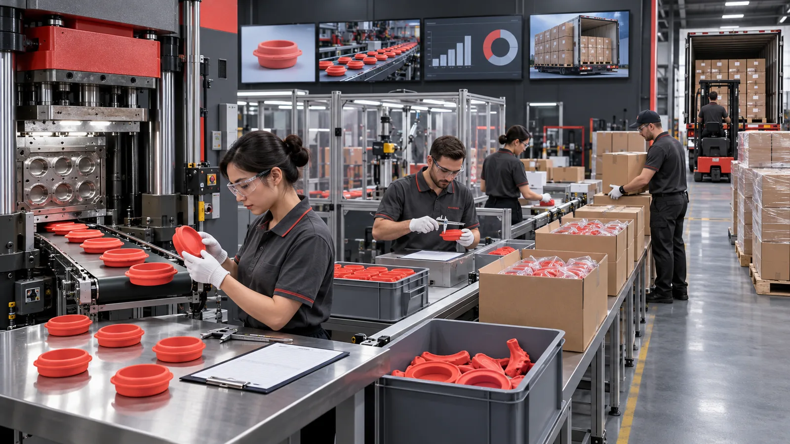 Silicone pilot production run links molding inspection packing and export-carton readiness Silicone pilot production run links molding inspection packing and export-carton readiness