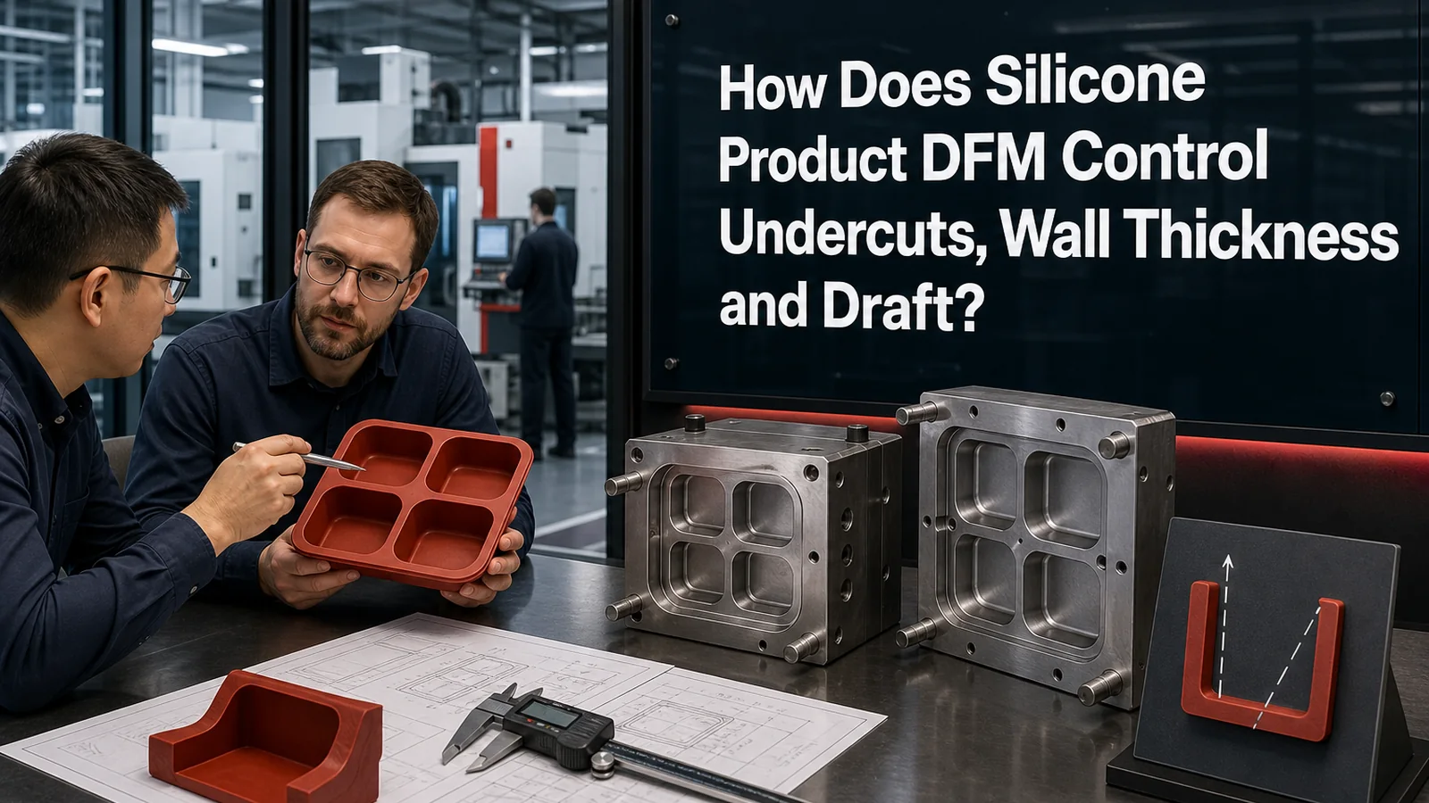 How Does Silicone Product DFM Control Undercuts, Wall Thickness and Draft? visual guide for B2B silicone product buyers