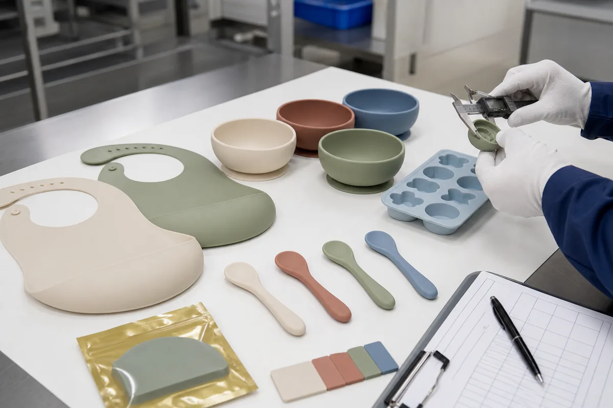 Quality inspection and approval of custom silicone product samples