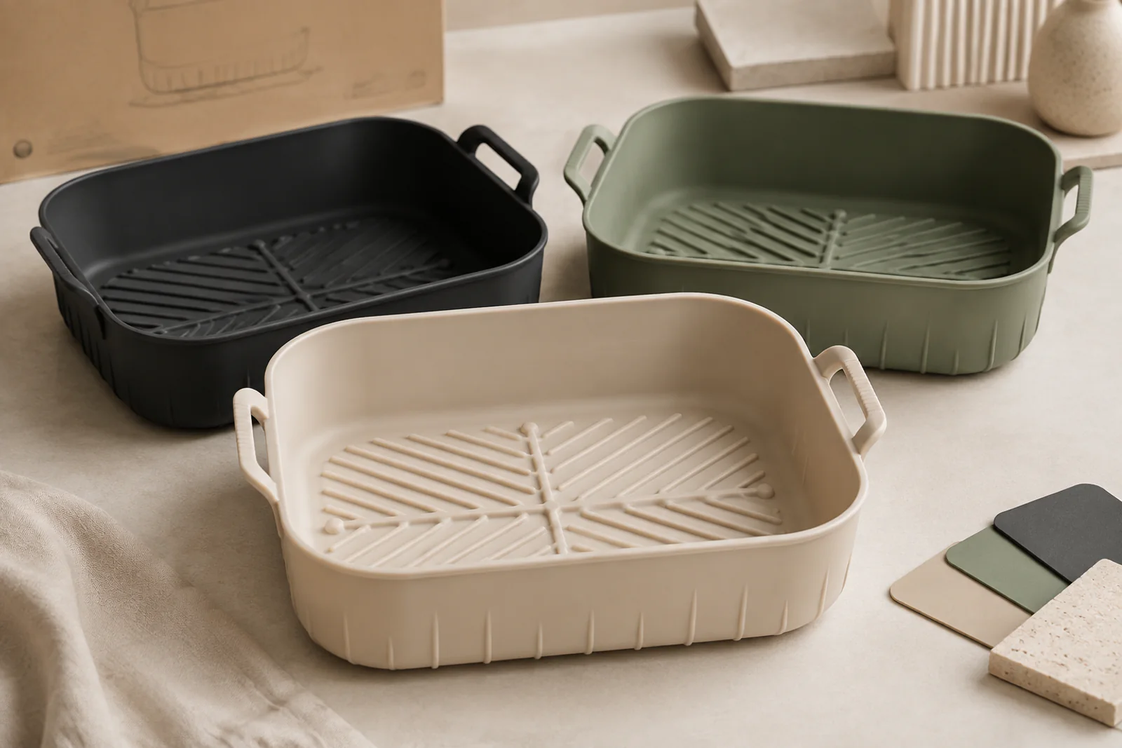 Custom Silicone Air Fryer Liner