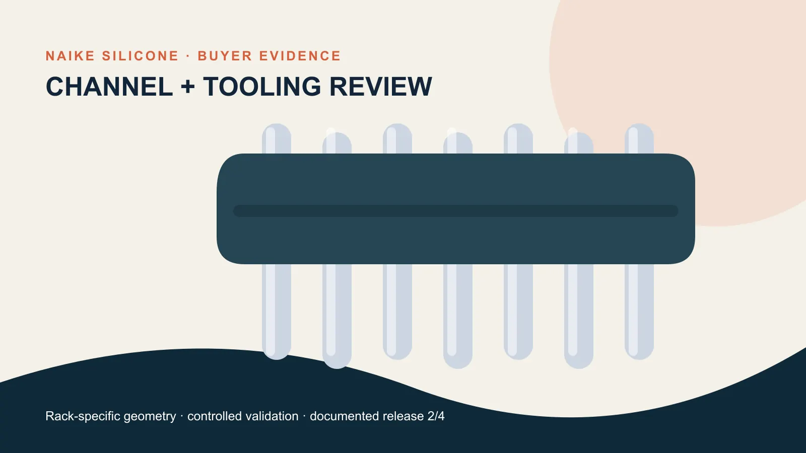 Channel Fit and Tooling Review Oven rack edge guard section drawing, wire gauges and compression mold cavity review