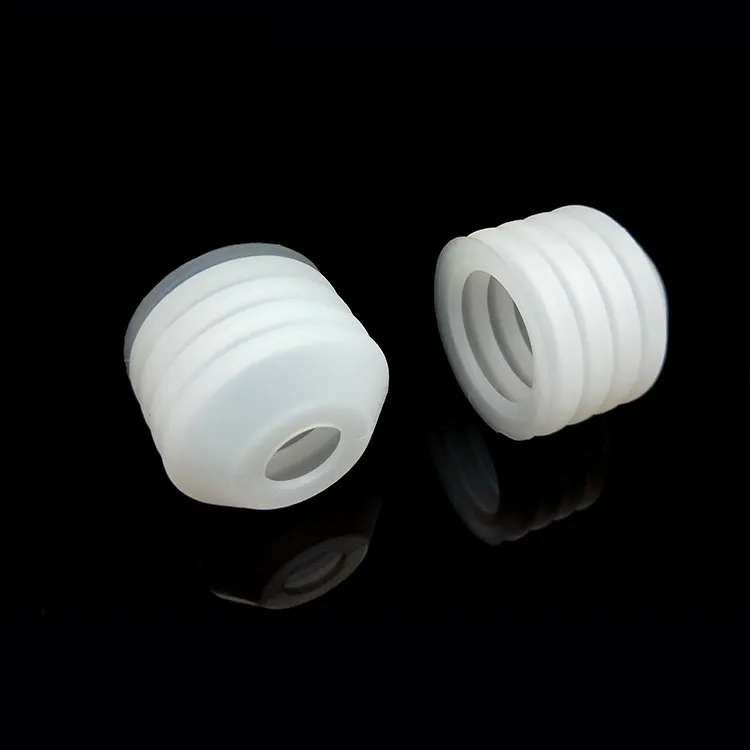 Private-label silicone bib showing surface finish and closure details