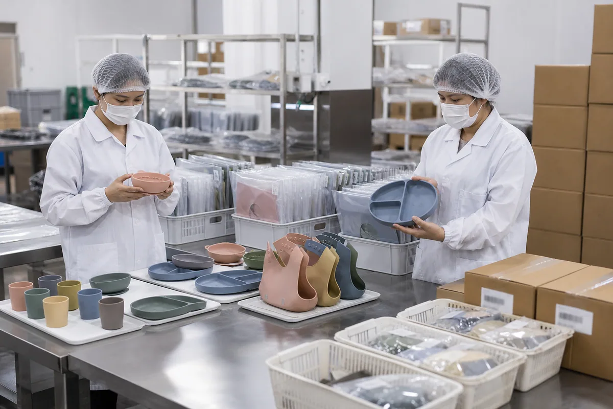 Final batch release inspection for silicone products and retail packaging Final batch release inspection for silicone products and retail packaging